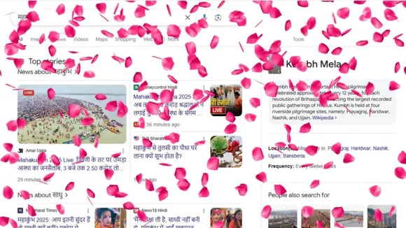 Google Maha Kumbh Flowers