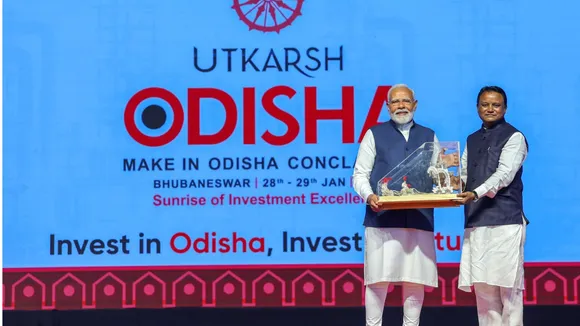 Mohan charan majhi Narendra Modi Odisha Business Conclave
