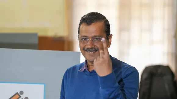 Arvind Kejriwal Votes Delhi Elections