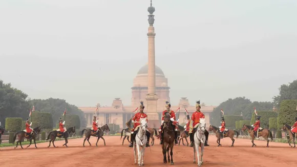 Change of guard ceremony at Rashtrapati Bhavan