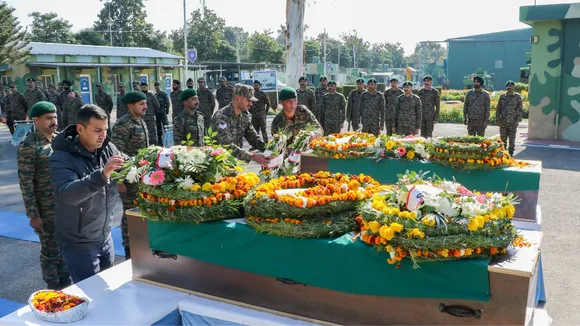 Wreath laying ceremony in Jammu and kashmir