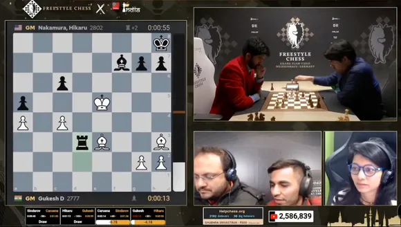 D Gukesh Hikaru Nakamura Freestyle Chess