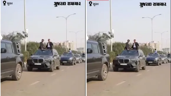 Luxury cars School farewell in Surat