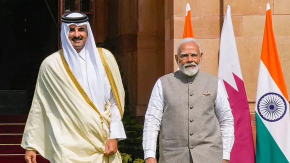 Narendra Modi Tamim Bin Hamad Al-Thani India Qatar