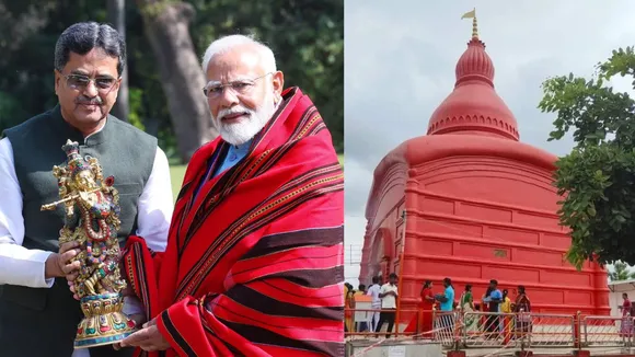 Tripura CM Manik Saha meets PM Modi on Saturday, Feb 15, 2025, invites him to inaugurate redeveloped mata Tripureswari Temple