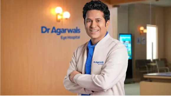 Sachin Tendulkar Dr Agarwal's eye care hospital brand ambasdor image