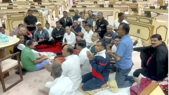 Rajasthan Congress MLAs Protest