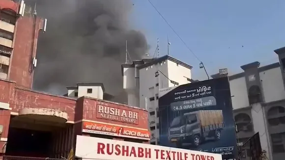 Surat textile market Fire
