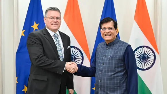 Piyush Goyal Maros Sefcovic India-EU FTA