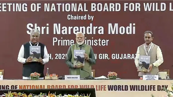 Narendra Modi Gir wildlife image