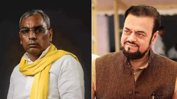 (L) OP Rajbhar (R) Abu Azmi image
