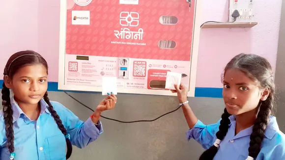 Sanitary pad dispenser in Bihar's Begusarai Sangini