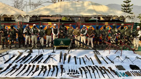 Manipur Police Arms Recovery Chandel