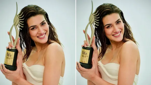 Kriti Sanon with IIFA trophy image