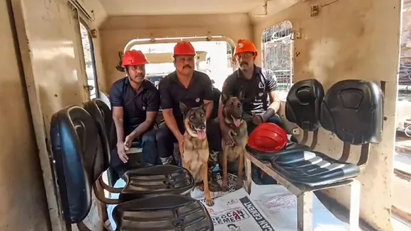 Telangana tunnel collapse SLBC Tunnel Collapse Cadaver Dogs