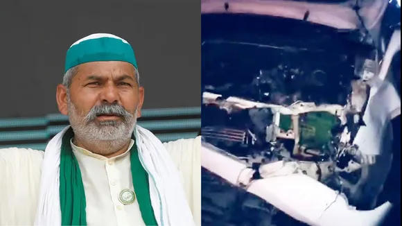 Rakesh Tikait Car Accident