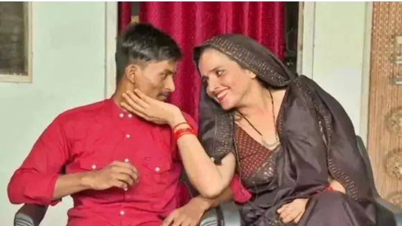 Seema Haider with Sachin Meena