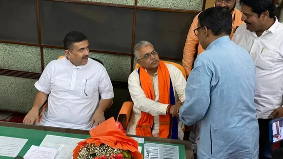 Dilip Ghosh Suvendu Adhikari West Bengal BJP