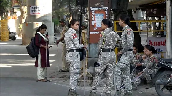 Women security personne Nagpur Violence Maharashtra Police