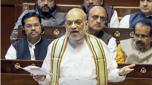 Amit Shah in Rajya Sabha image