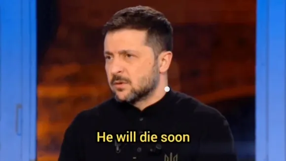 Volodymyr Zelenskyy on a French TV show