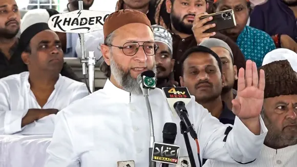 Asaduddin Owaisi in Hyderabad