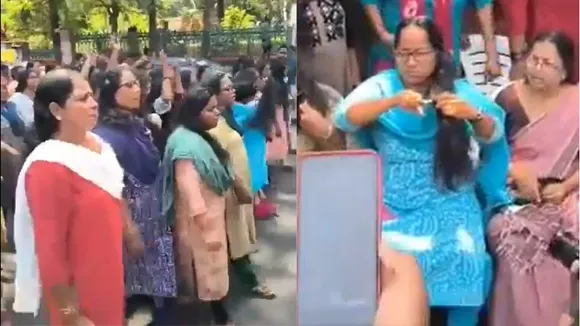 ASHA workers protest in Kerala