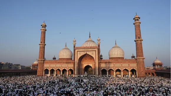 Eid celebration at Jama masjid