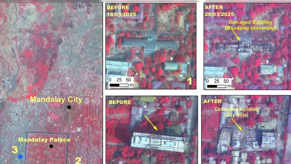 ISRO Earthquake in Myanmar