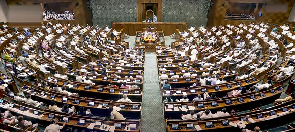 MPs during a debate on the Waqf Amendment Bill in the Lok Sabha in New Delhi on Wednesday, April 2, 2025. 