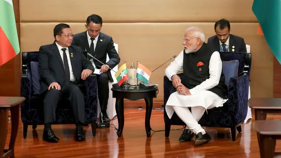Myanmar Narendra Modi Min Aung Hlaing