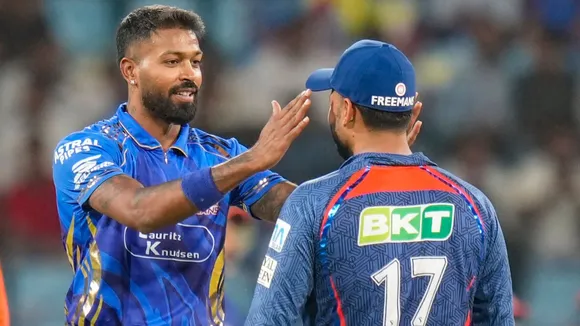 Rishabh Pant Hardik Pandya LSG vs MI