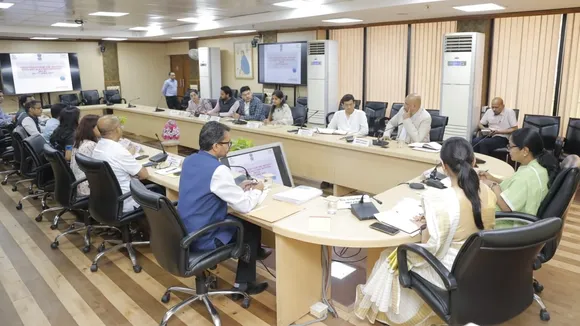 Rekha Gupta meets district magistrates on Monday, April 7, 2025.
