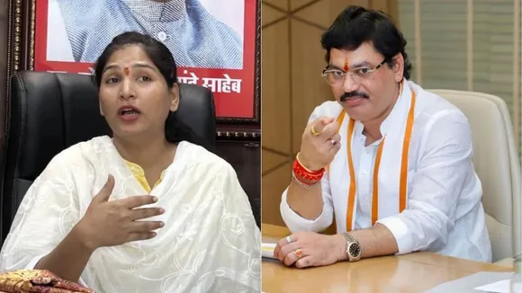 Karuna Munde and Dhananjay Munde