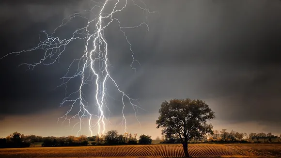 lightning strikes
