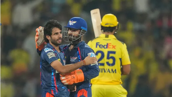 Ravi Bishnoi with LSG skipper Rishabh Pant