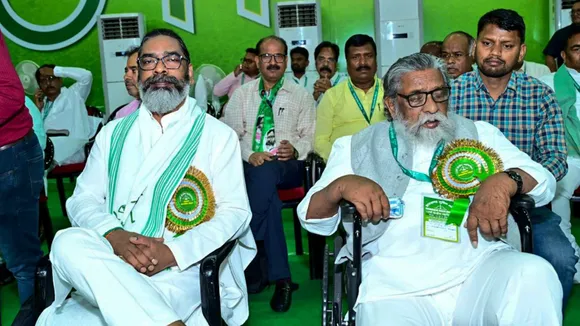 JMM Central Convention Hemant Soren Shibu Soren