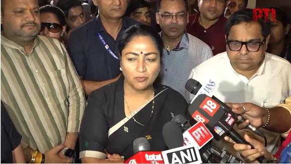 Chief Minister Rekha Gupta speaking with press over school fee hike in Delhi.