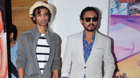 Irrfan Khan with Babil