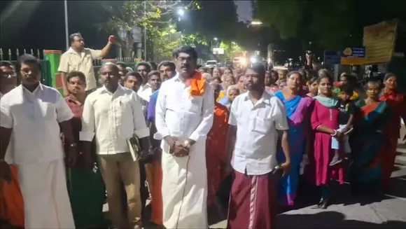 Tamil Nadu's Vellore villagers protest after receiving notice declaring land as Waqf property.