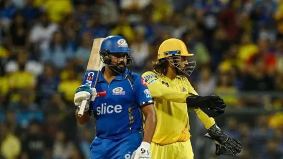 Mumbai Indians vs Chennai Super Kings Rohit Sharma MS Dhoni