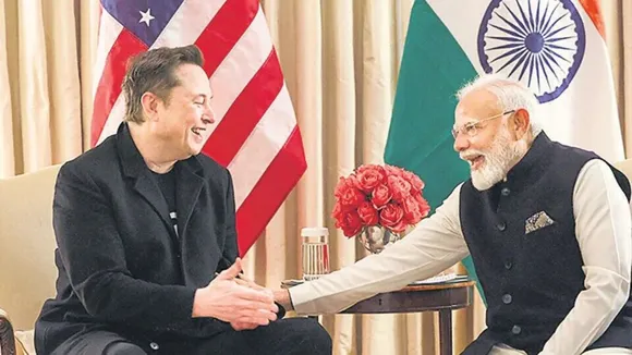 Elon Musk Narendra Modi