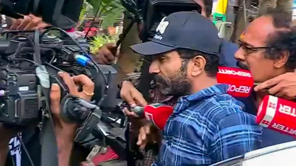 Malayalam film actor Shine Tom Chacko appears before police in Kochi on Saturday, April 19, 2025.