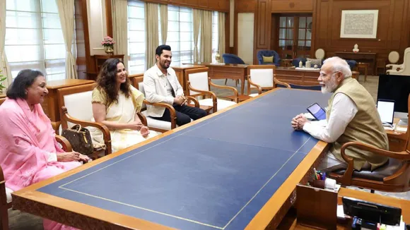 Randeep Hooda meets with PM Narendra modi in New Delhi