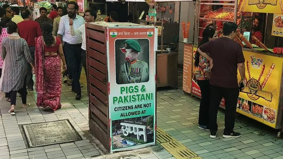 Pakistanis not allowed: poster comes up on Indore's food street