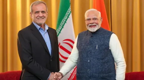 Masoud Pezeshkian and Narendra Modi (File photo)