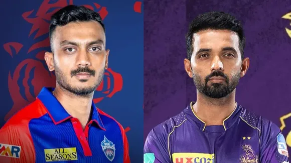 Axar Patel (L), Ajinkya Rahane (R)