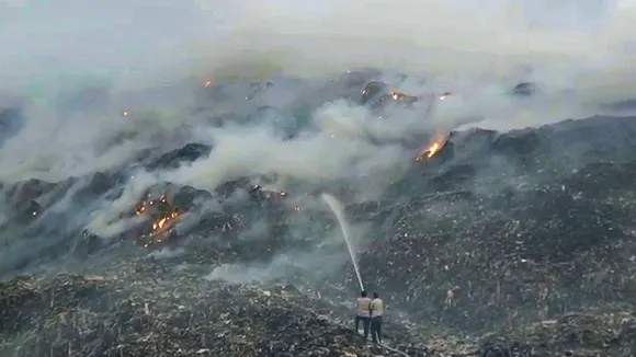 Gurugram Fire Bandhwari Landfill Fire
