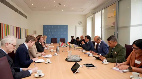 Commerce Minister Piyush Goyal holds a bilateral meeting with Norwegian Minister of Foreign Affairs in Oslo.