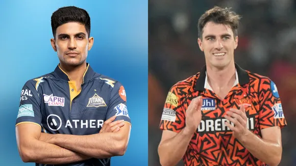 Shubman Gill (L), Pat Cummins (R)